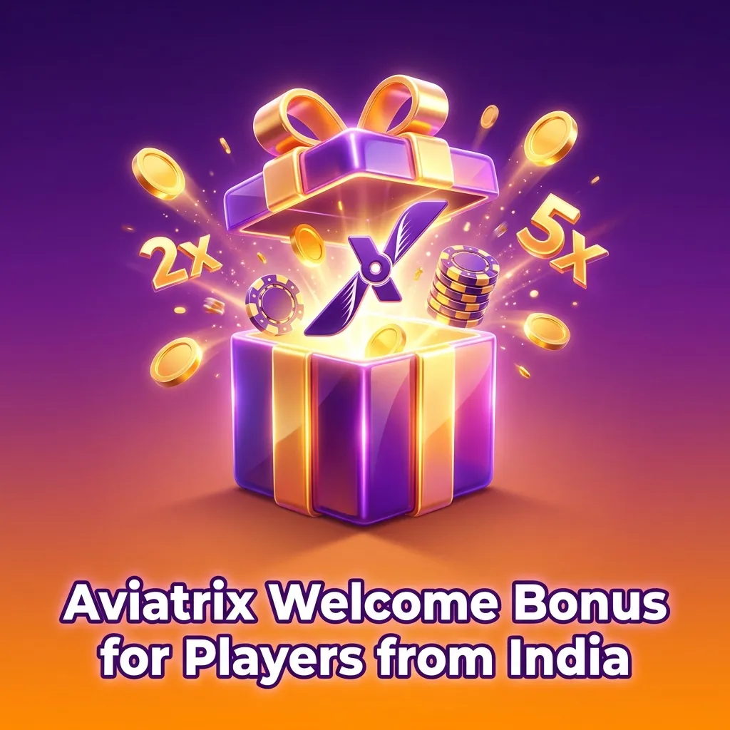 Illustration of Aviatrix welcome bonus: up to ₹100,000 and 250 free spins for new Indian casino players