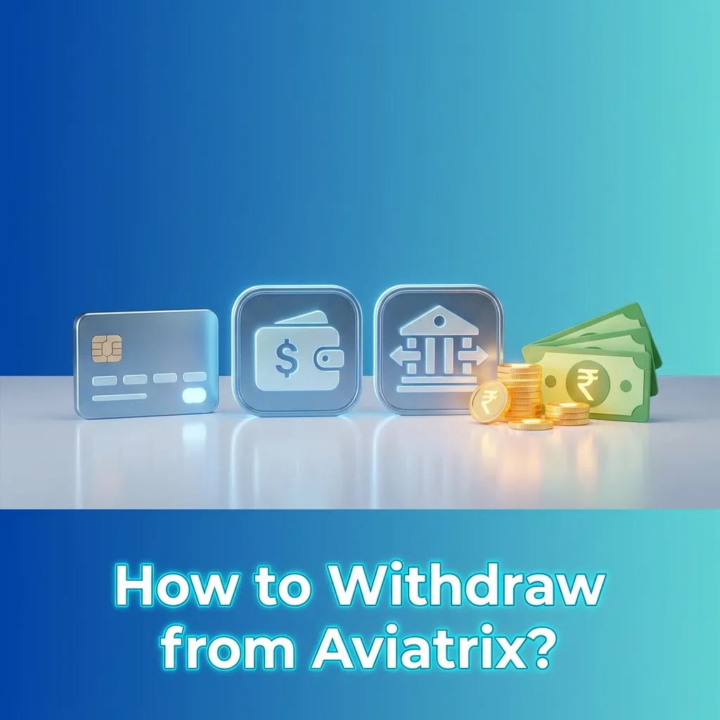 Illustrated Aviatrix app screen showing profile verification and withdrawal steps with KYC, payment methods, and confirmation button