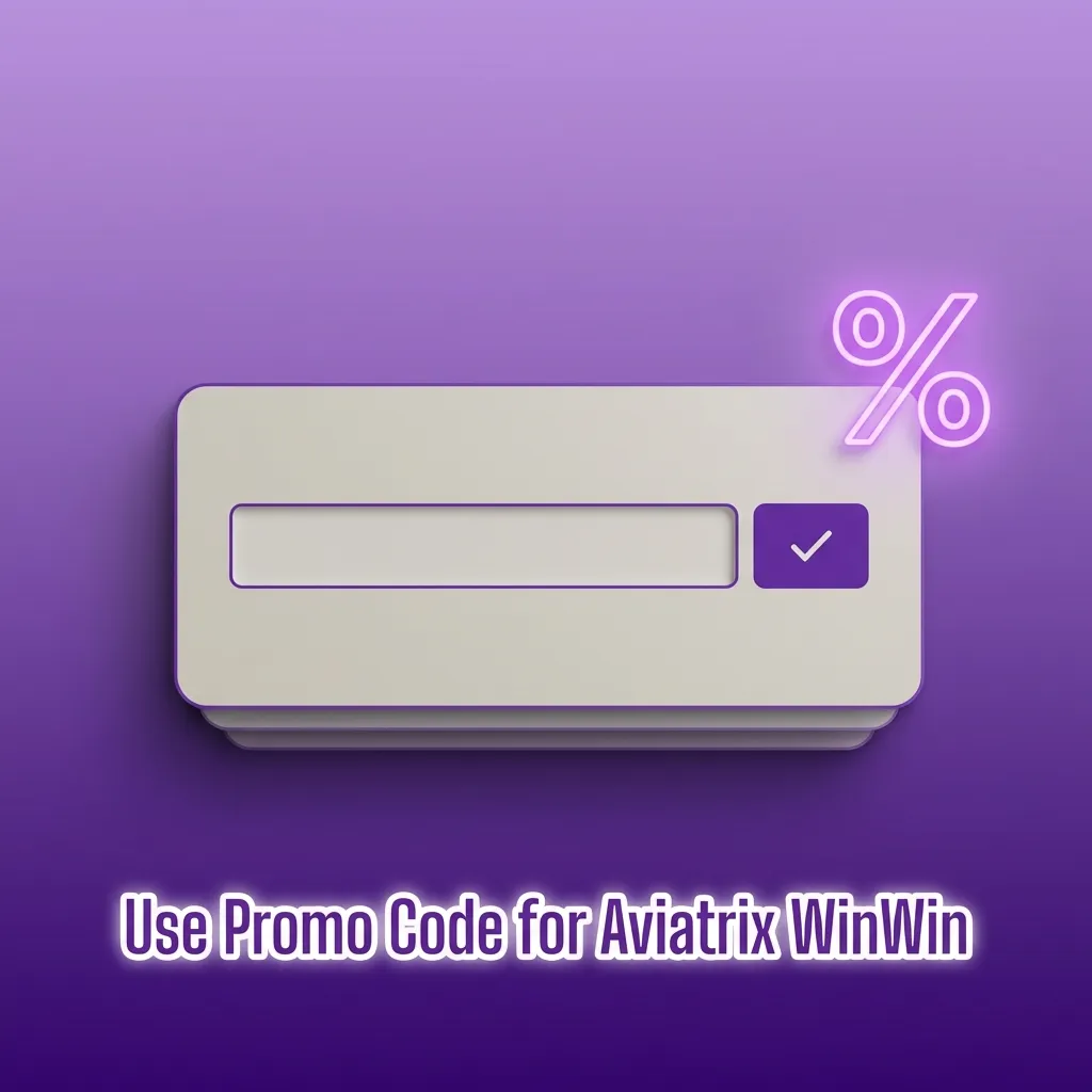 Promo banner for Aviatrix casino: enter promo code “AVIATRIXWIN” at signup or in account to unlock extra bonuses
