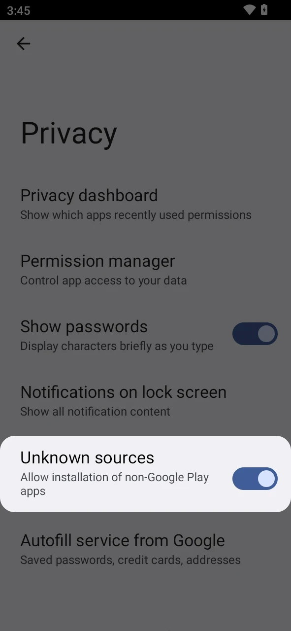 Enable unknown sources to download the 1xBet Aviatrix Android app successfully.